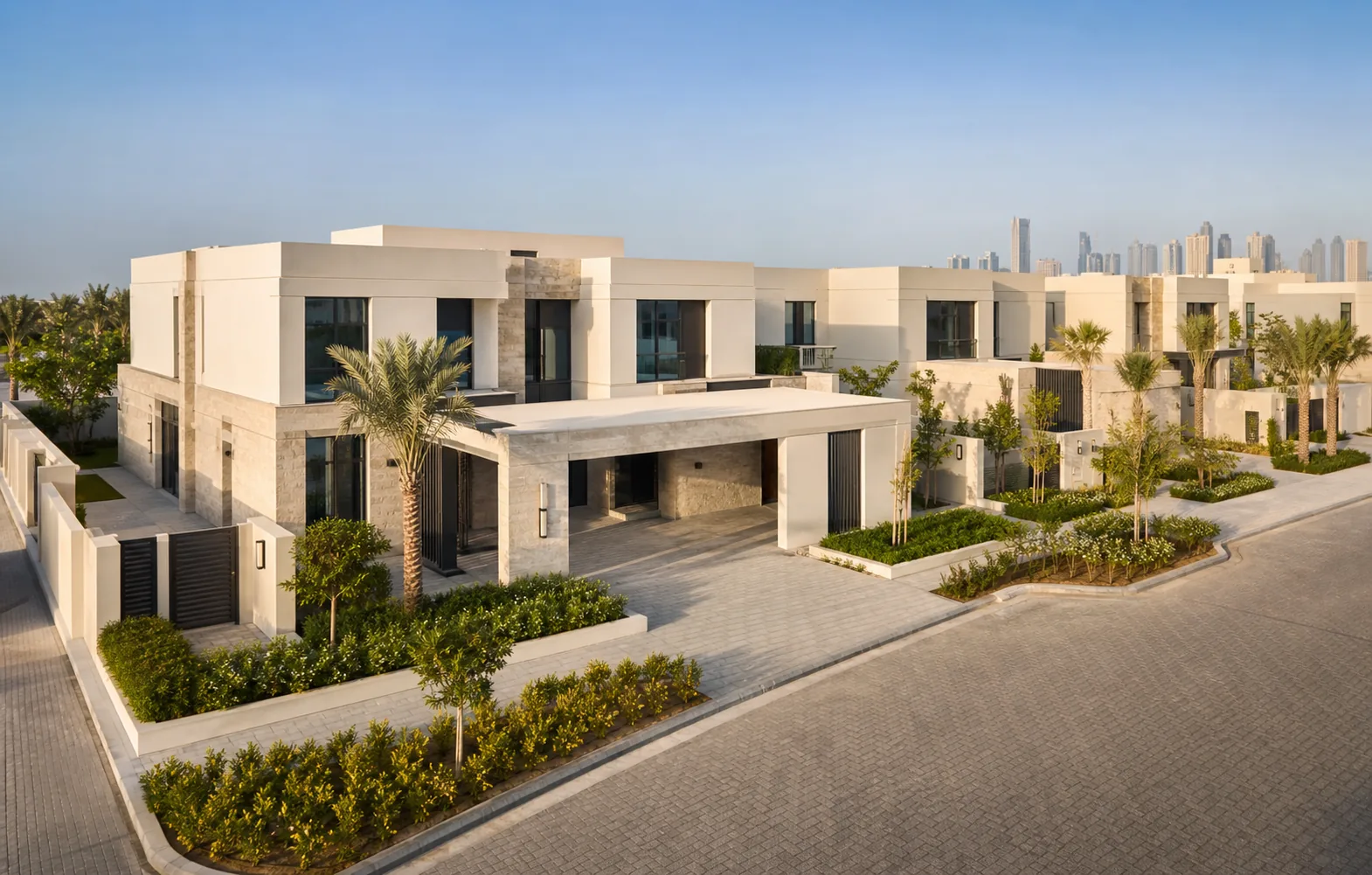 Contemporary residential construction development